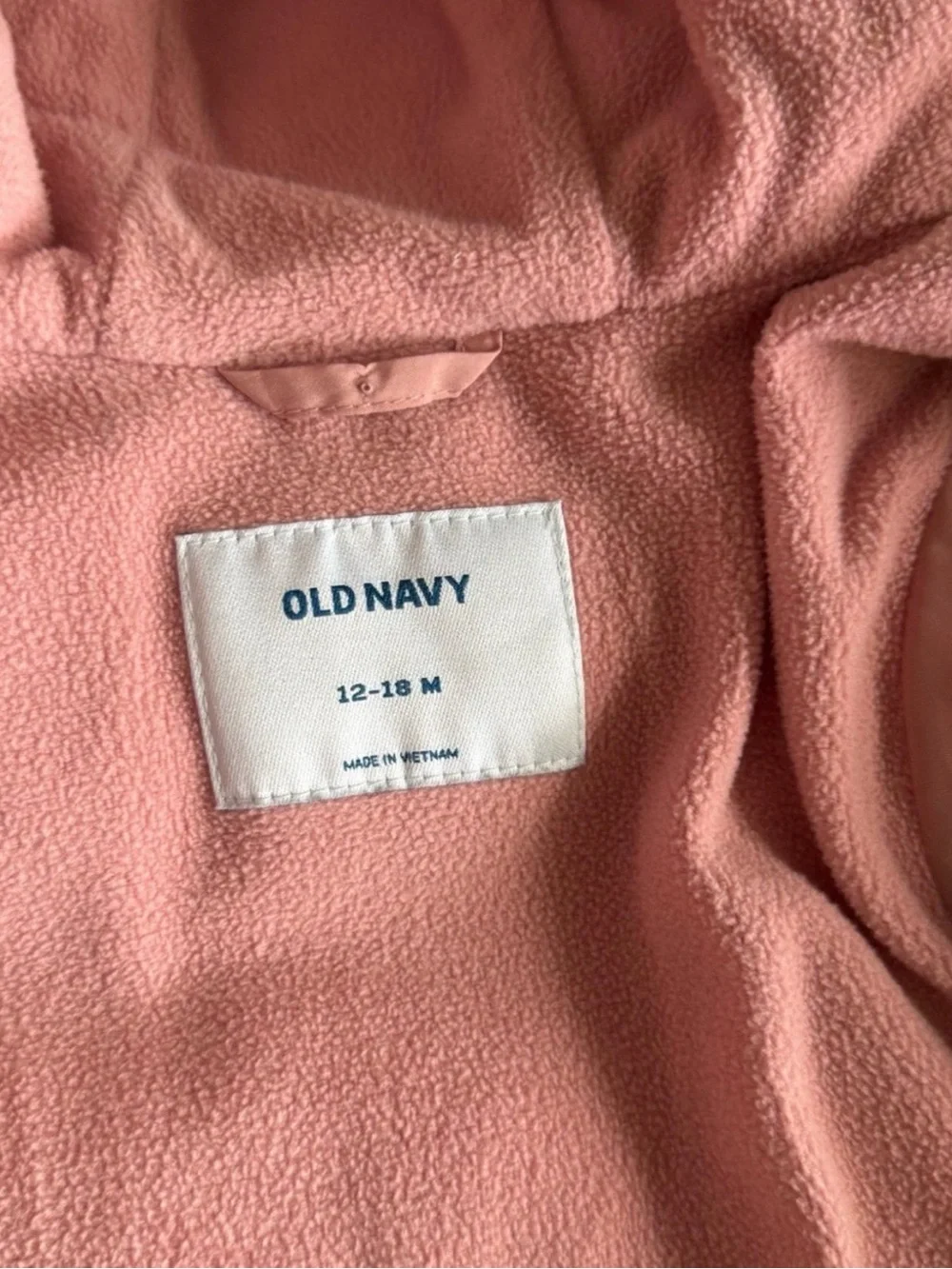 Old Navy Light Pink Hooded Puffer Jacket for Kids
